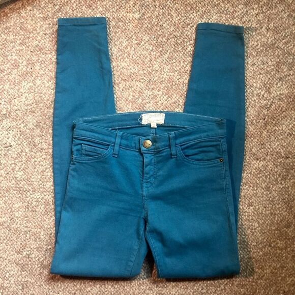 Current/Elliott The Ankle Skinny Blue Canteen Jean - Picture 3 of 8